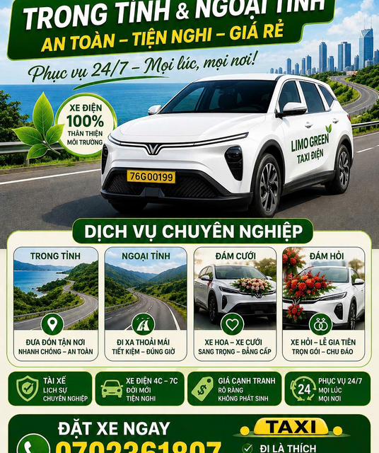 avatar Taxi Điện Quảng Ngãi