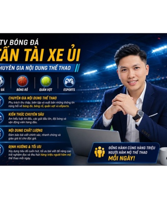 avatar BTV bóng đá Tấn Tài Xe Ủi
